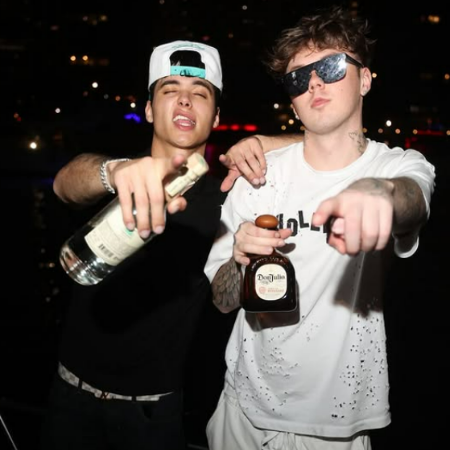 Ayden Tefft celebrating his birthday with his friend.